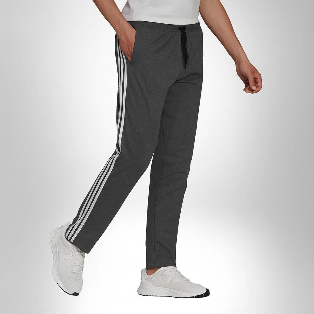 Side Stripes Lose Bottom trouser - Charcoal