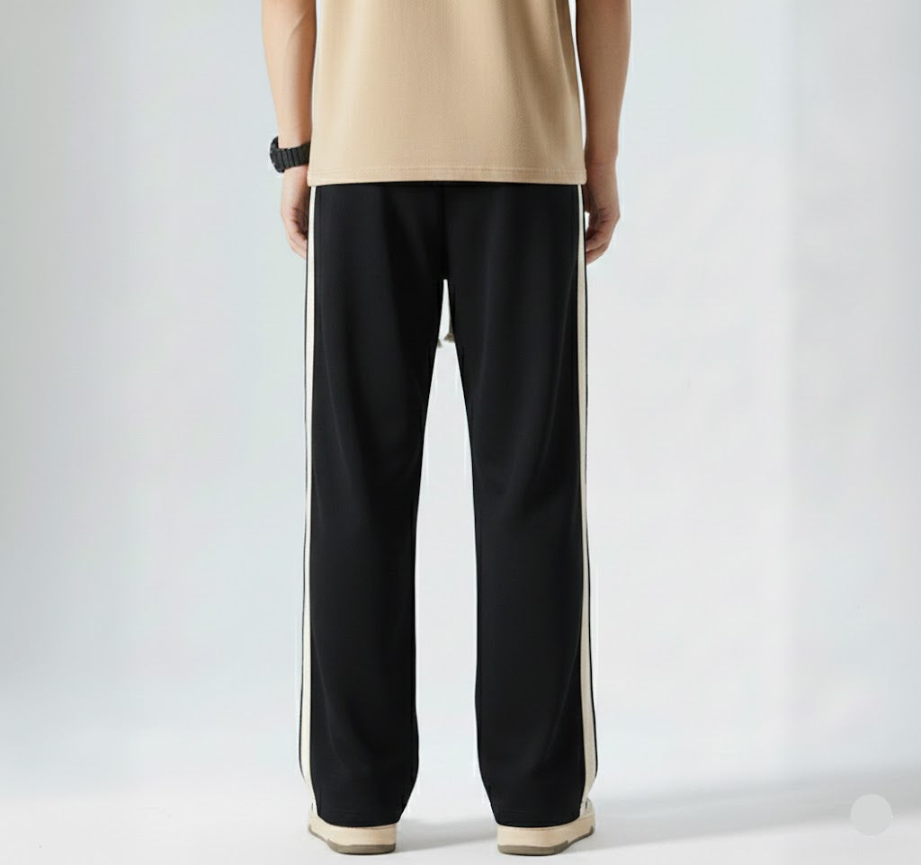 Side Stripe Embroidery Trouser - Fleece