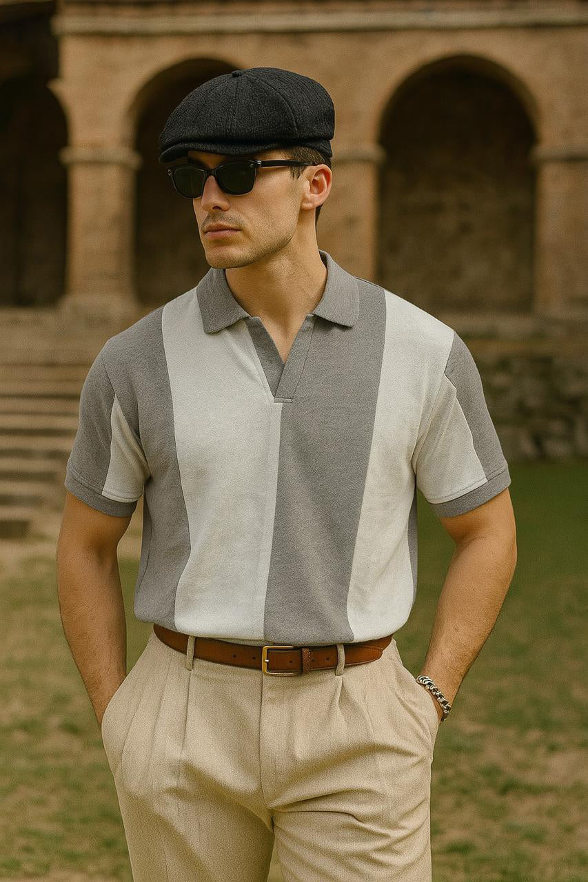 Old Money Vintage Polo - Grey