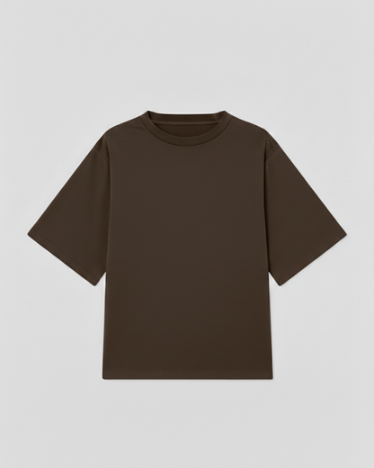 Drop Shoulder T Shirt For Men - Brown