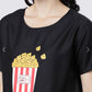 POPCORN PRINTED NIGHT SUIT