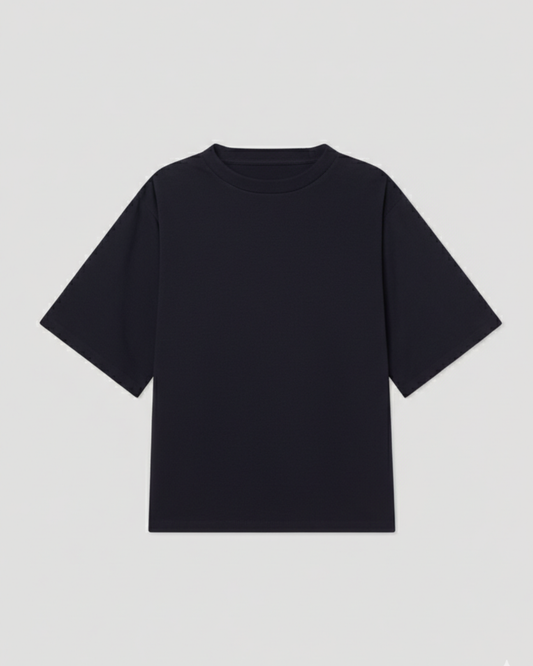 Drop Shoulder T Shirt For Men - Black