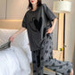 SR-DOUBLE HEARTS PRINTED NIGHT SUIT - GREY