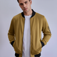 Bomber Jacket Cotton Fleece - Beige