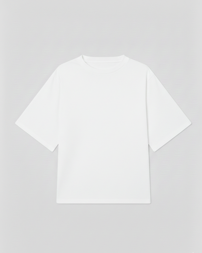 Drop Shoulder T Shirt For Men - White
