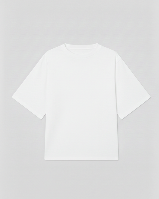 Drop Shoulder T Shirt For Men - White