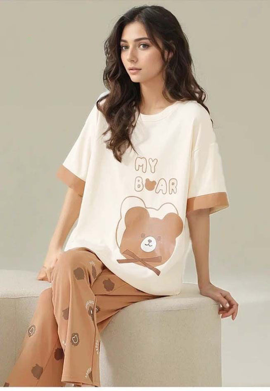 SR-MY BEAR PRINTED NIGHT SUIT