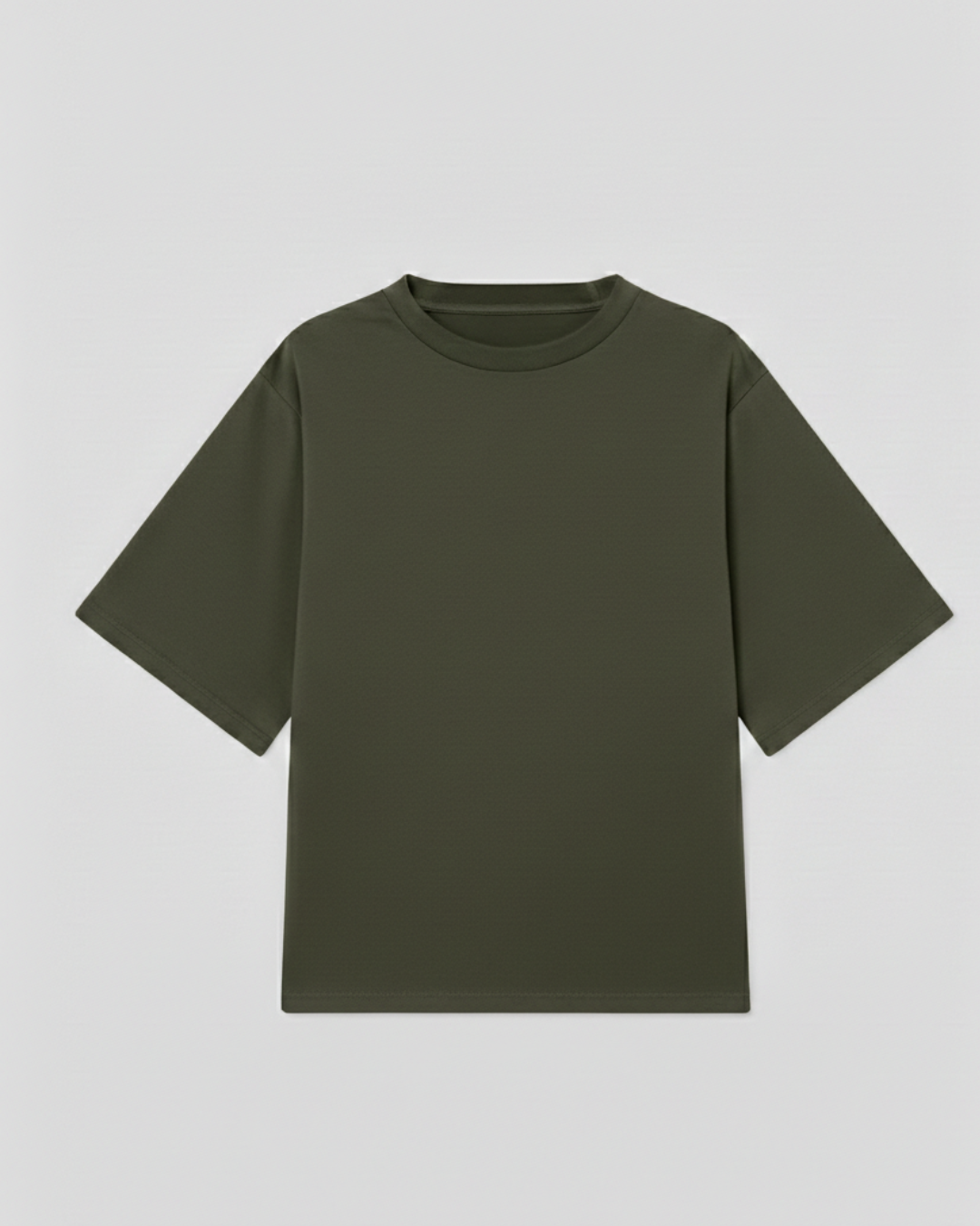 Drop Shoulder T Shirt For Men - Olive