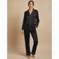 Silk Button Down -Black