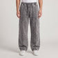 Acid Wash Baggy Trouser - Grey