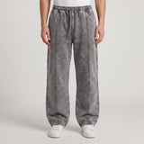 Acid Wash Baggy Trouser - Grey