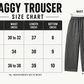 Acid Wash Baggy Trouser - Grey