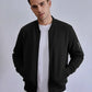 Bomber Jacket Cotton Fleece - Black