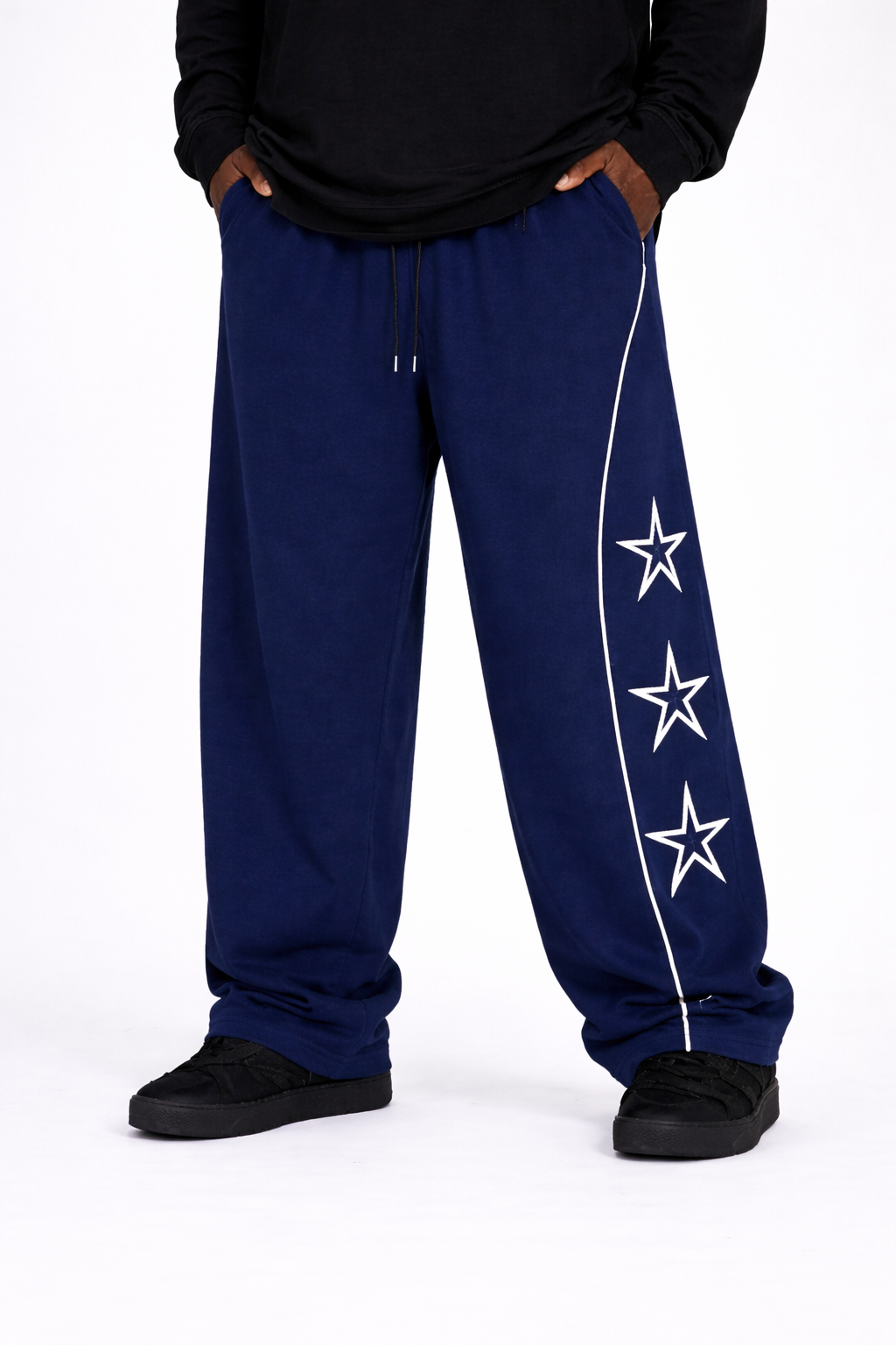 Star Baggy Trouser - Navyblue