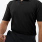 Waffle Knitted Polo - Black