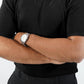 Waffle Knitted Polo - Black