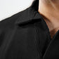 Waffle Knitted Polo - Black