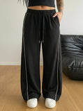Classic Stripe Trouser - Midnight Black
