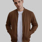 Bomber Jacket Cotton Fleece - Brown