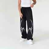 Cyber Spikes Graphic Trouser - Black