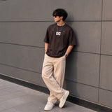 Interlock Oversized Tee - Brown