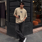 Interlock Oversized Tee - Biege