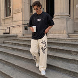 Interlock Oversized Tee - Black