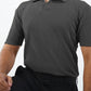 Waffle Knitted Polo - Charcoal