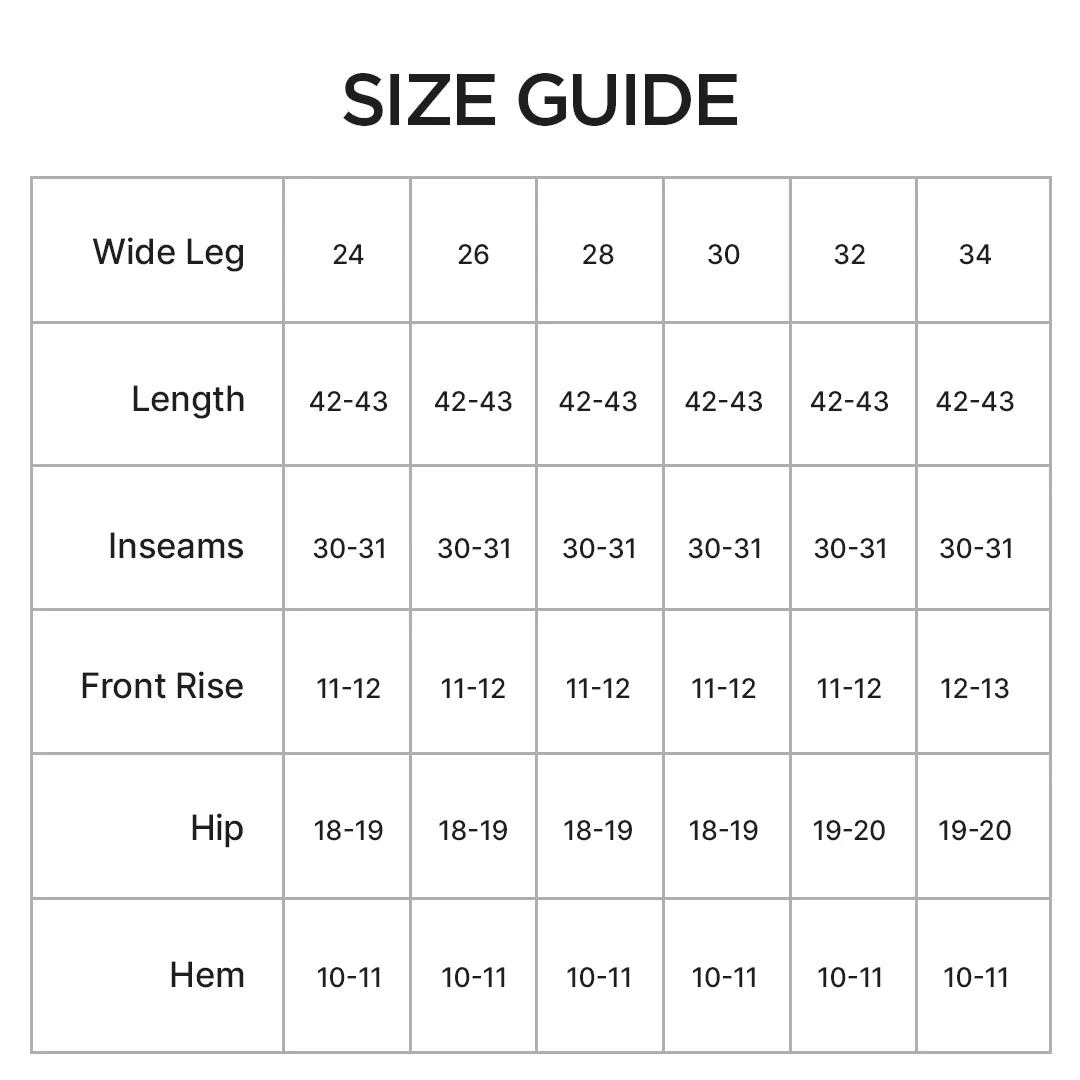 Premium Wide Leg Jeans - Drift