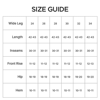 Premium Wide Leg Jeans - Drift