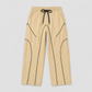 FLEXLINE BAGGY TROUSER - BIEGE WITH BLACK