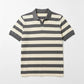Johnny Collar Waffle Textured Polo - Grey
