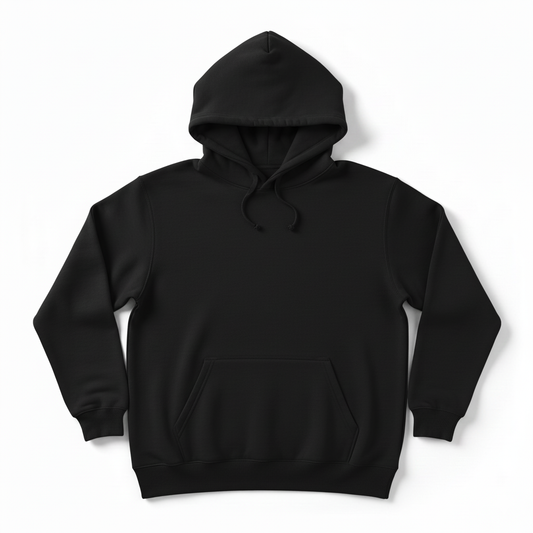 Plain Hoodie - Black