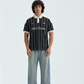 Slogan Print Polo Shirt -02