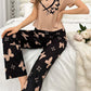 HN-HEARTS AND BUTTERFLY PRINTED NIGHT SUIT
