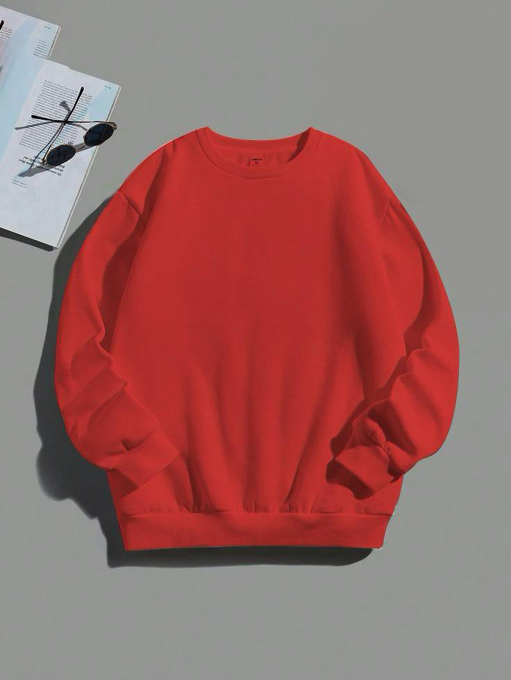 UNISEX - PLAIN SWEATSHIRT - RED