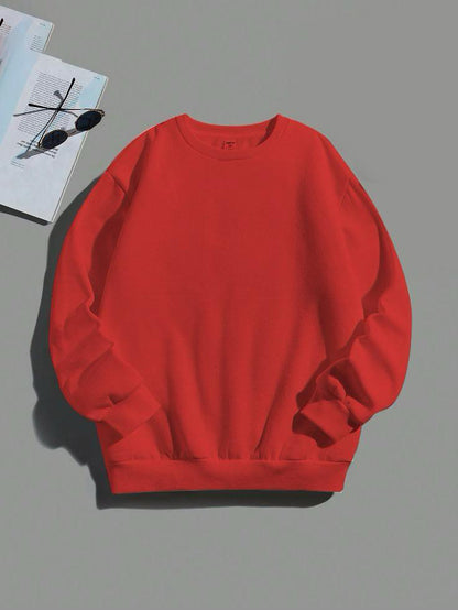 UNISEX - PLAIN SWEATSHIRT - RED
