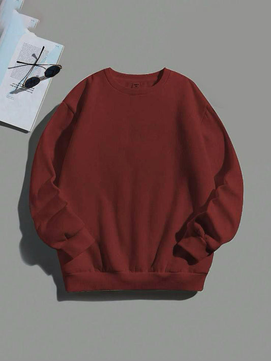UNISEX - PLAIN SWEATSHIRT - MAROON