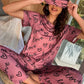 HN-PINK LOVE HEART PRINTED NIGHT SUIT