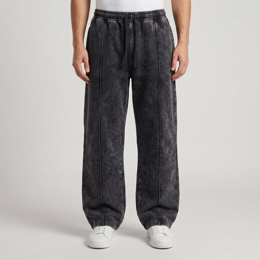 Acid Wash Baggy Trouser