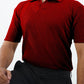 Waffle Knitted Polo - Maroon