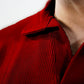 Waffle Knitted Polo - Maroon