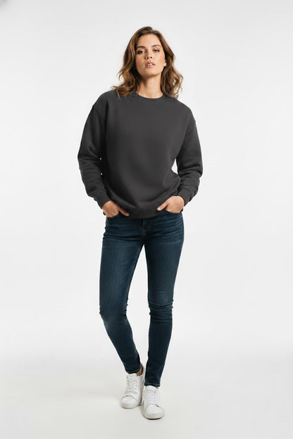 PLAIN SWEATSHIRT FOR WOMEN - CHARCOAL