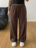 Classic Stripe Trouser - Cocoa Brown