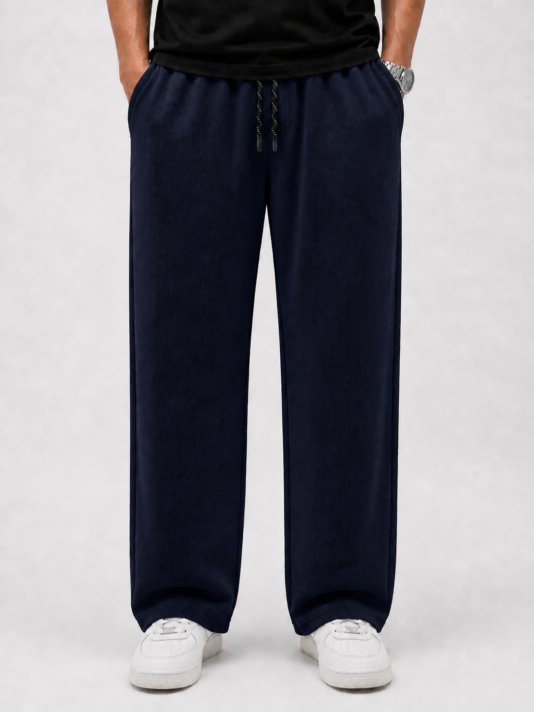 Premium Textured Knit Trouser