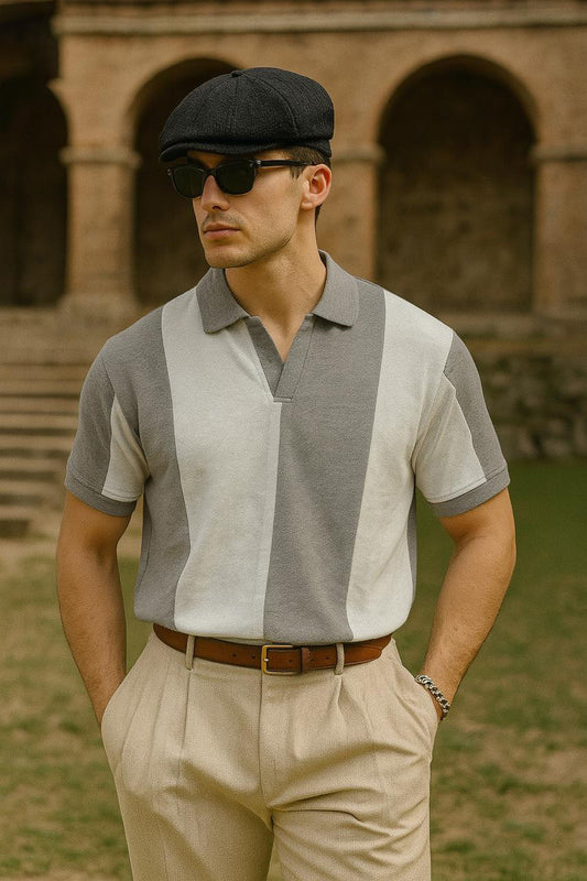 Old Money Vintage Polo - Grey