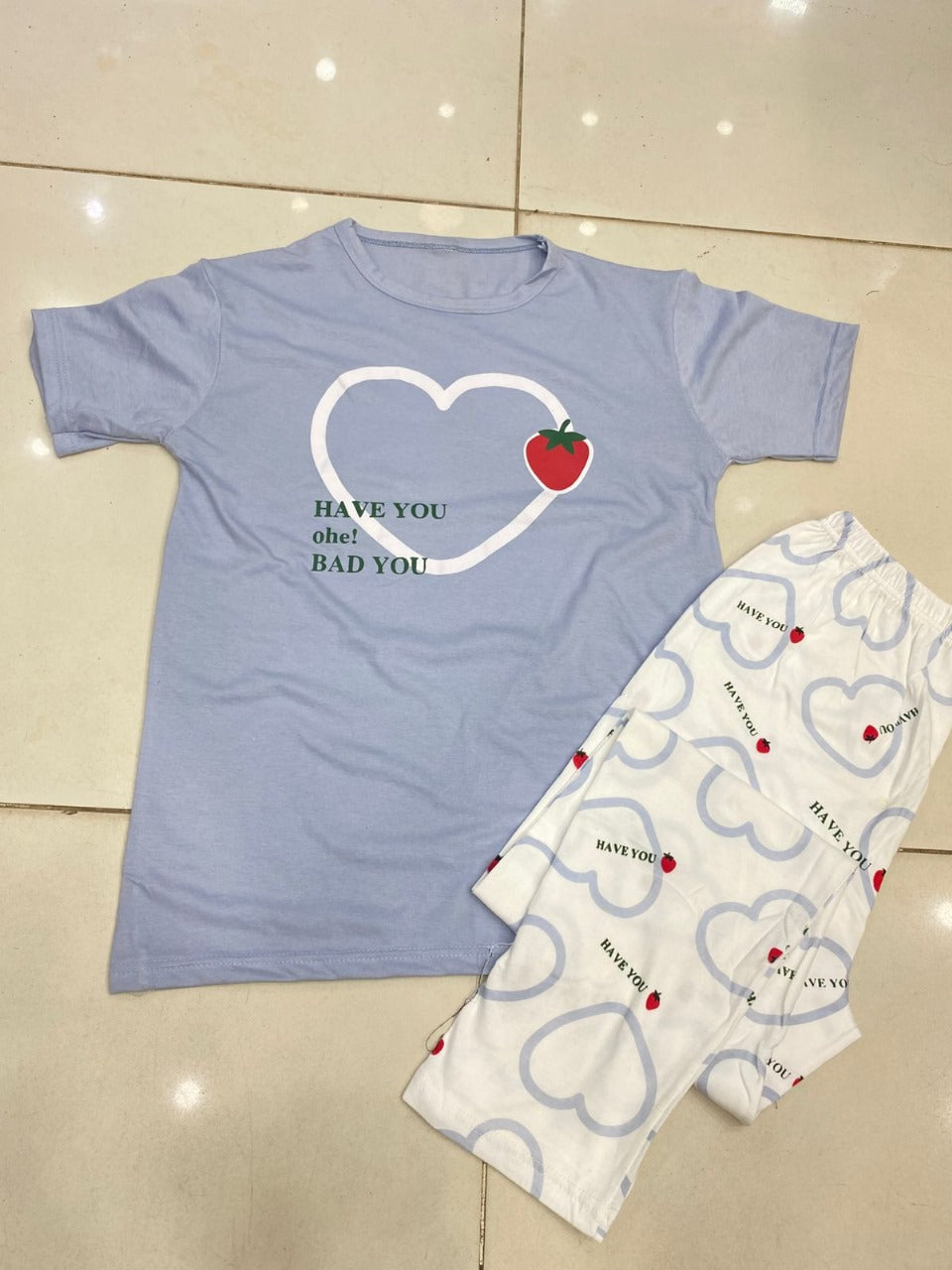 STRAWBERY HEART SKYBLUE - P11