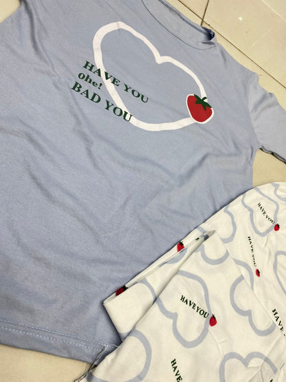 STRAWBERY HEART SKYBLUE - P11