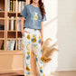 HN-PINEAPPLE PRINTED NIGHT SUIT