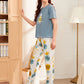 HN-PINEAPPLE PRINTED NIGHT SUIT